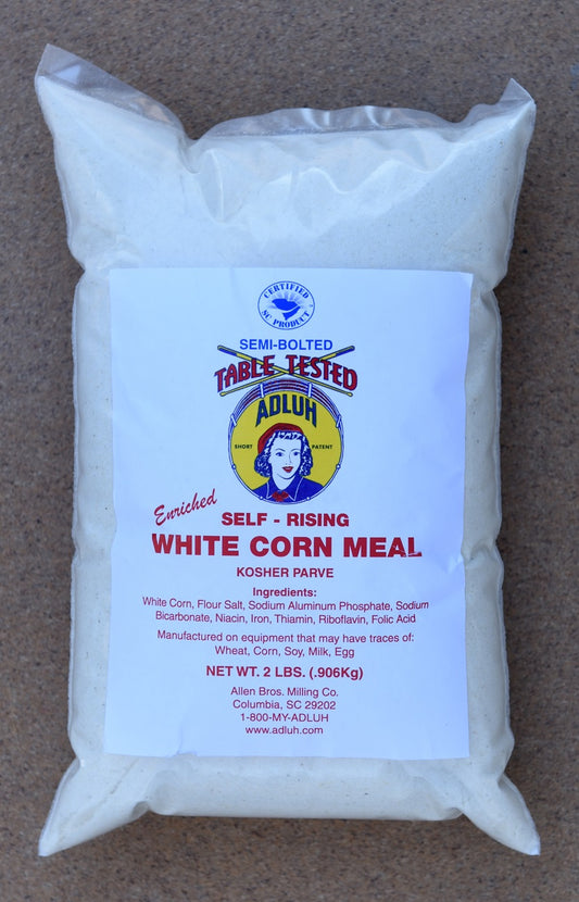 Adluh Self-Rising White Corn Meal - 2 pound bag