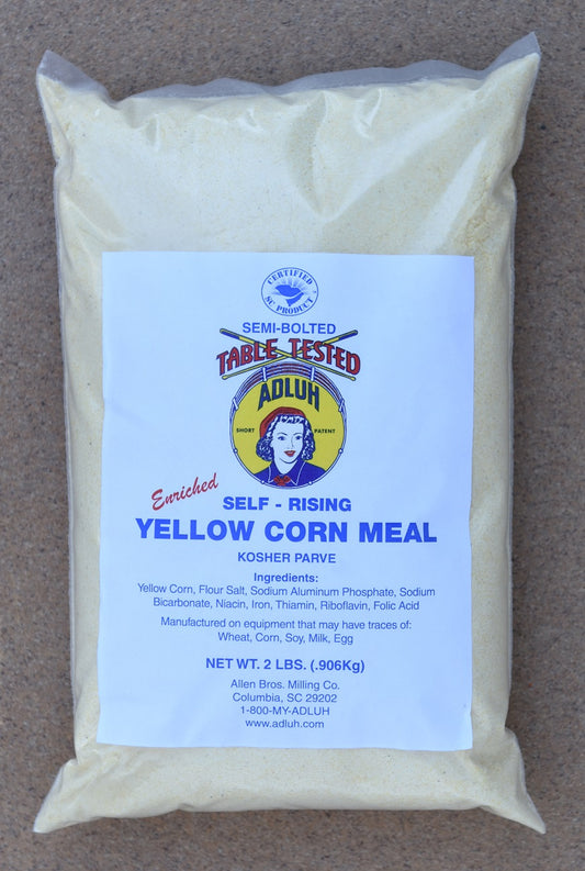 Adluh Self-Rising Yellow Corn Meal - 2 pound bag