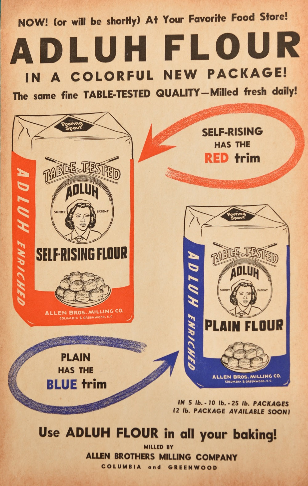 Vintage Adluh Flour Poster