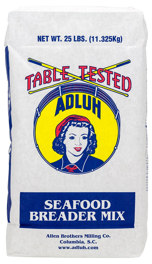 Adluh Seafood Breader Mix - 25 pound bag